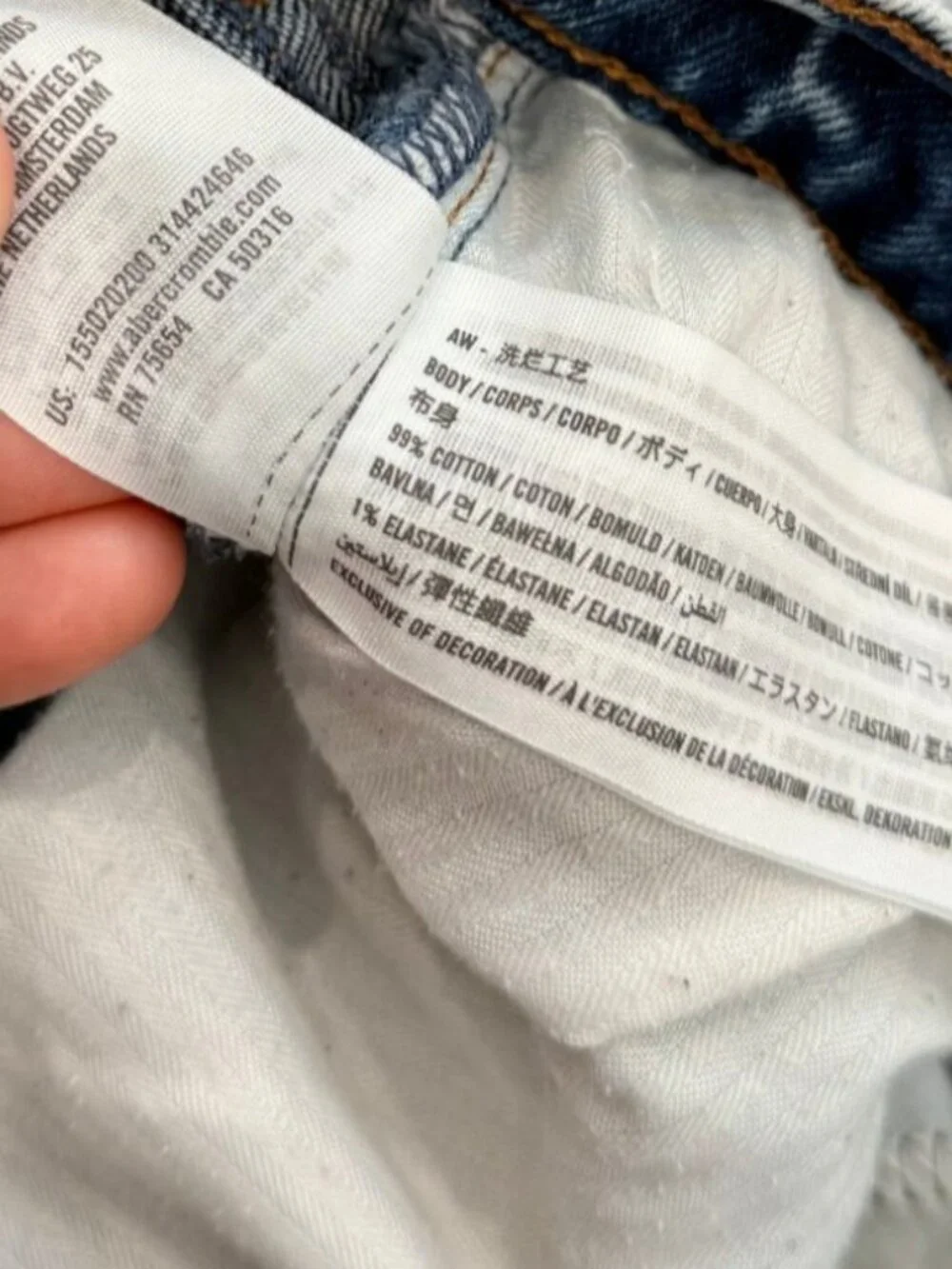 Abercrombie & Fitch The Mom High Rise Jeans Plus Size 35/20 Regular - Picture 7 of 10